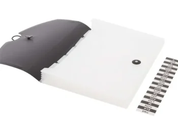 Hot Office Essentials 6-Vaks Opbergmap Blauw,Grijs,Groen,Zwart