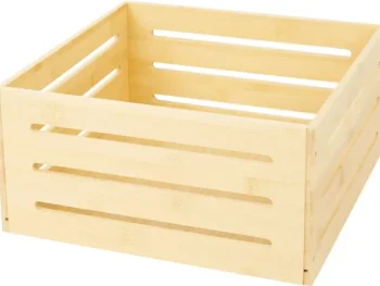 Clearance Merk Absolu Chic Bamboe Opbergkist Beige,Bruin