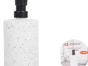 Discount Cascata Alpina Zeepdispenser Met Marmerlook Zwart,Grijs,Wit