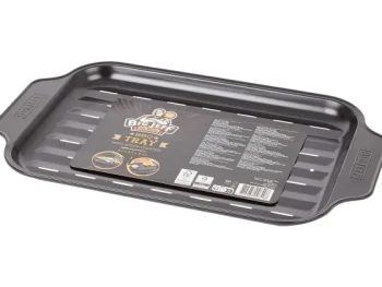 Sale Big Jeff Anti-Aanbak Barbecueschaal Zwart