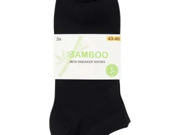 Sale Lotto Bamboe Sneakersokken Zwart