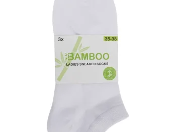 Hot Lotto Bamboe Sneakersokken Wit