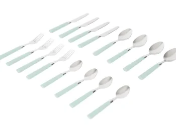 Best Merk Bestekset In Koker Blauw,Groen,Roze,Taupe,Zwart