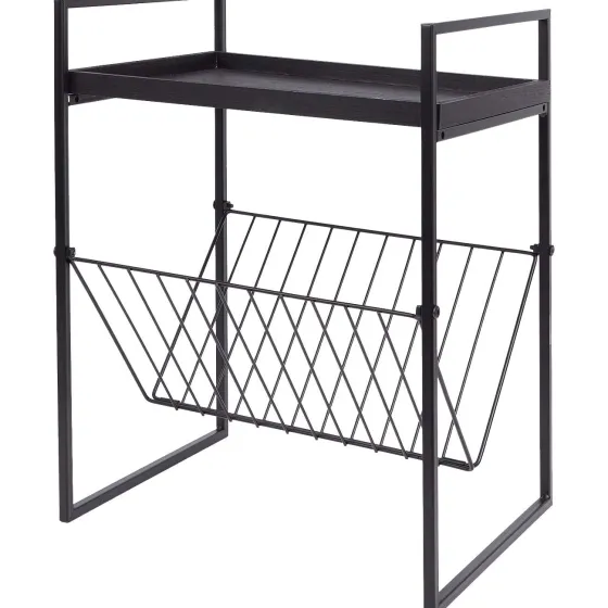 bijzettafel-met-tijdschriftenr-JXgADjQC-0.webp Hot Merk Bijzettafel Met Tijdschriftenrek Beige,Zwart