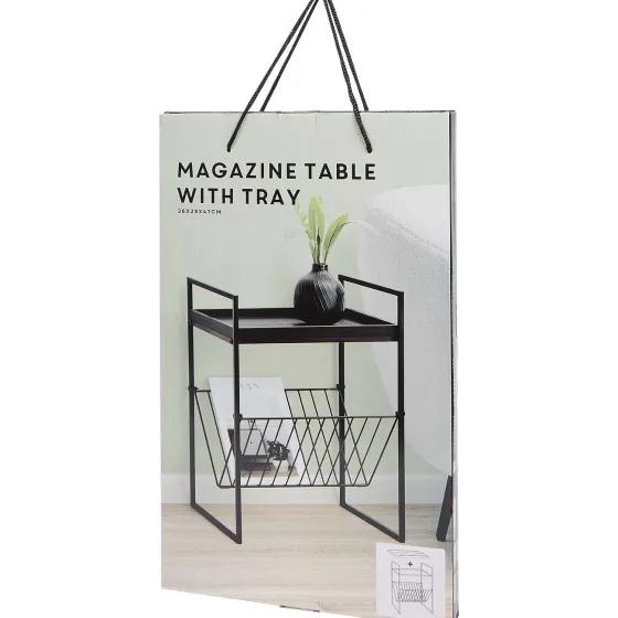 bijzettafel-met-tijdschriftenr-JXgADjQC-2.webp Hot Merk Bijzettafel Met Tijdschriftenrek Beige,Zwart