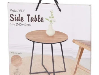 Outlet Merk Bijzettafel Bruin,Zwart