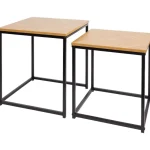 Clearance Merk Bijzettafelset Beige,Bruin