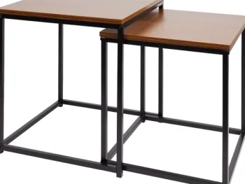 Clearance Merk Bijzettafelset Beige,Bruin