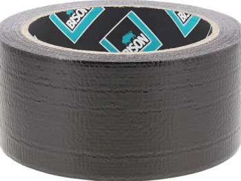 Outlet Bison Ducttape Zwart,Grijs