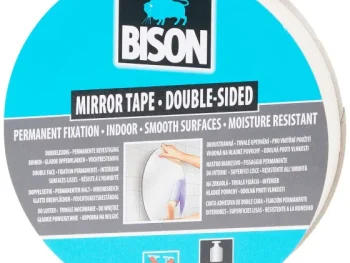 Discount Bison Spiegeltape Wit