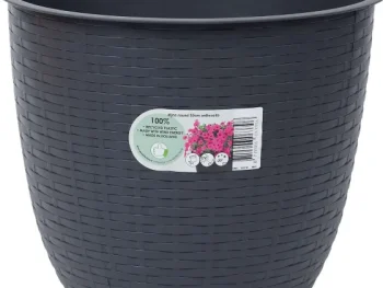 Hot Merk Bloempot Dijon Taupe,Zwart