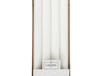 New Candra Dinerkaarsen Wit