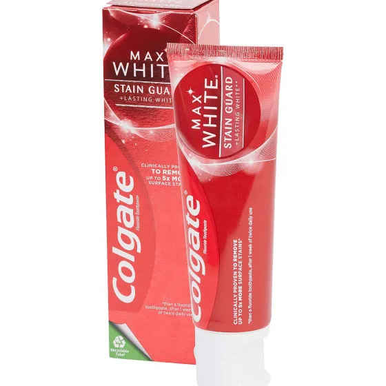 colgate-max-white-tandpasta-st-lCpLVUWn-0.webp Outlet Colgate Max White Tandpasta Stain Guard