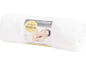 Discount Comfibeds Jersey Hoeslaken Wit