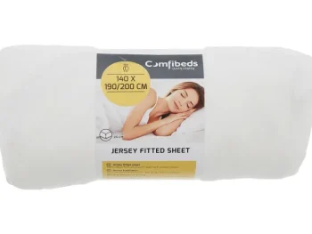 Clearance Comfibeds Jersey Hoeslaken Wit