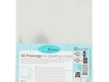 Hot Office Essentials Craft & Design Opbergzakjes Voor Wenskaarten Transparant