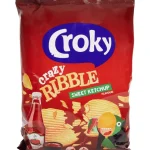 Clearance Croky Crazy Ribble Chips Sweet Ketchup