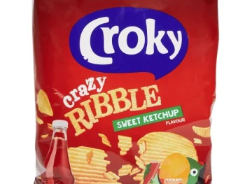Clearance Croky Crazy Ribble Chips Sweet Ketchup