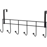 Online FERM Deurkapstok Zilver,Zwart