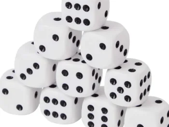 Discount Mini Matters Dobbelstenen Zwart,Wit