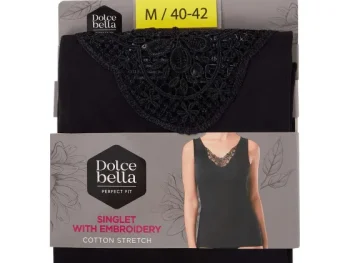 Fashion Dolce Bella Singlet Zwart