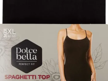 Discount Dolce Bella Spaghetti-Top Zwart
