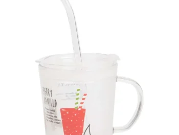 Best Merk Drinkglas Met Deksel En Rietje Transparant