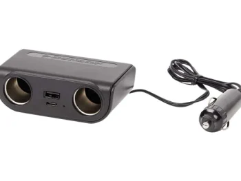 Online Dunlop Dubbele Auto-Stekkerdoos Zwart