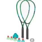 Online Mini Matters Fast Badmintonset Blauw,Groen