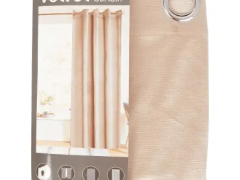 Online C&C Fluwelen Gordijn Beige,Roze