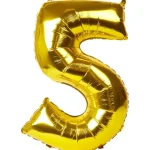 Hot Merk Folieballon Cijfer Goud,Meerkleurig,Zilver