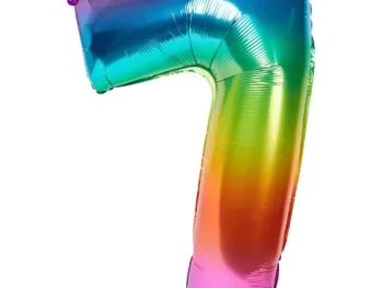 New Merk Folieballon Cijfer Goud,Meerkleurig,Zilver