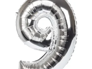 New Merk Folieballon Cijfer Goud,Meerkleurig,Zilver