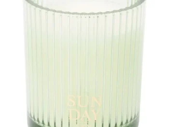 Hot Candra Geurkaars In Glas Zwart,Groen,Oranje,Geel