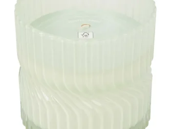 New Candra Geurkaars In Glas Groen,Roze,Wit