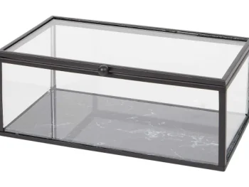 Discount Merk Glazen Doosje Zwart,Goud