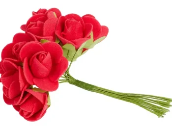 Best Merk Hobby Flora Kunstboeket Rood,Roze,Wit