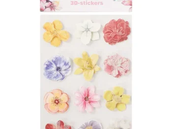 Hot Office Essentials Hobby Flora Vlinder- En Bloemenstickers Print