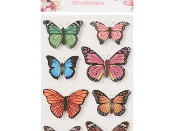 Hot Office Essentials Hobby Flora Vlinder- En Bloemenstickers Print