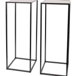 Fashion Merk Hoge Bijzettafels Zwart