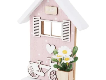 Hot Merk Home Accents Decoratiehuisje Blauw,Groen,Roze