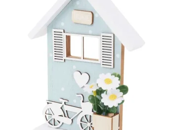 Hot Merk Home Accents Decoratiehuisje Blauw,Groen,Roze