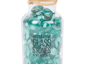 New Merk Home Accents Glazen Decoratiestenen Blauw,Groen,Transparant,Zwart