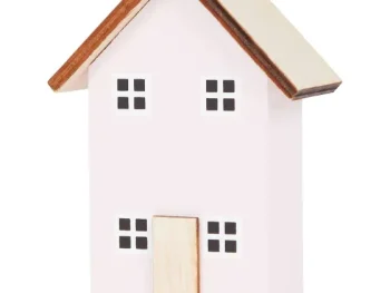 Hot Merk Home Accents Houten Huisje Grijs,Groen,Roze,Wit