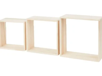Online Merk Home Accents Houten Wandboxen Beige,Bruin