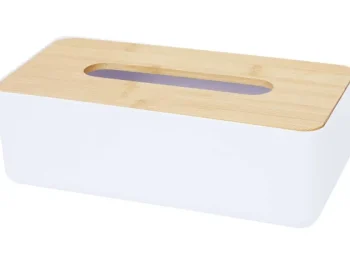 Hot Merk Home Accents Tissuebox Wit,Zwart