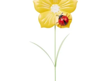 Outlet Merk Home Accents Tuinsteker Bloem Roze,Rood,Geel