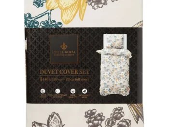 Fashion Hotel Royal Dekbedovertrek Blauw,Grijs,Print,Wit