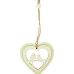 Clearance Merk Houten Hanger Groen,Roze,Wit