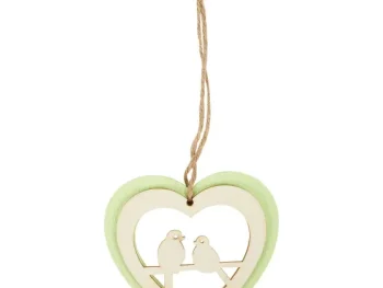 Clearance Merk Houten Hanger Groen,Roze,Wit